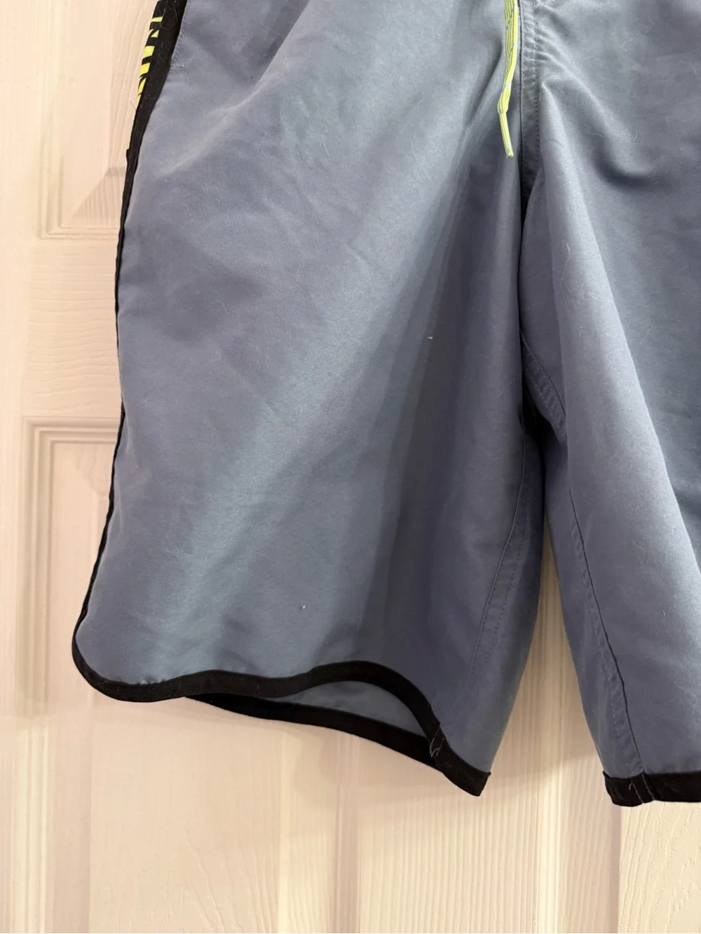 Nike Boys Gray Swimming Trunks Swimsuit Drawstring Size Small